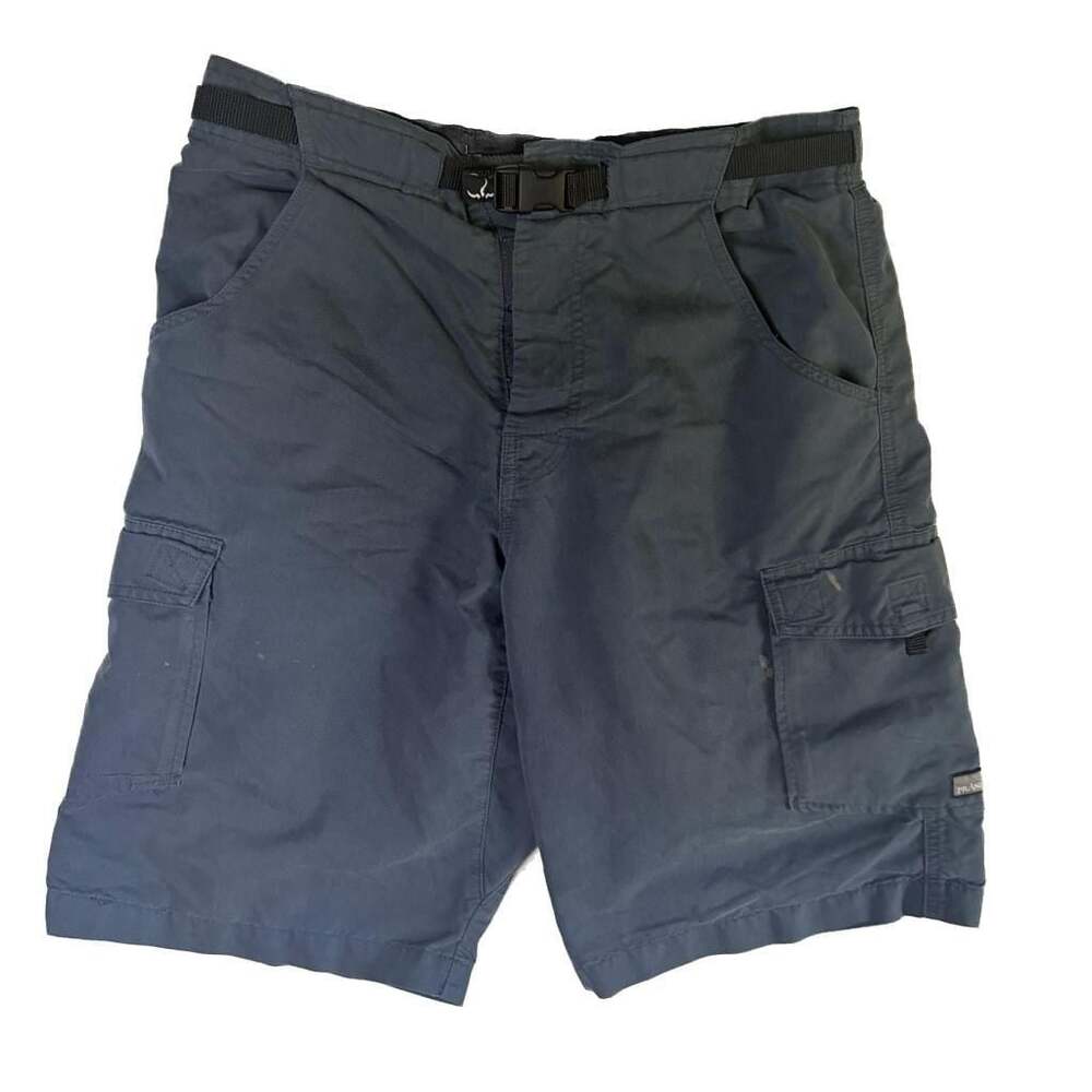Prana Men's Hiking Cargo Shorts with Built-in Belt Dark Grey